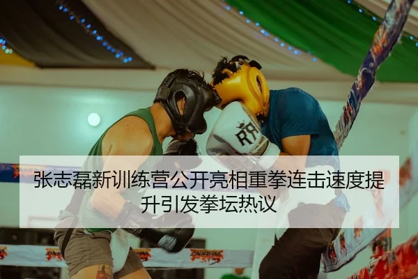 张志磊新训练营公开亮相重拳连击速度提升引发拳坛热议