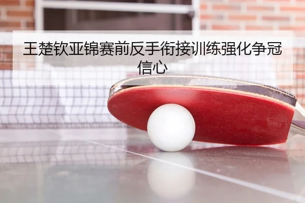 王楚钦亚锦赛前反手衔接训练强化争冠信心